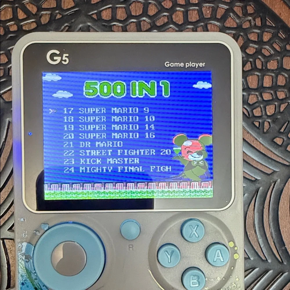Handheld Game Console - Blue and Yellow